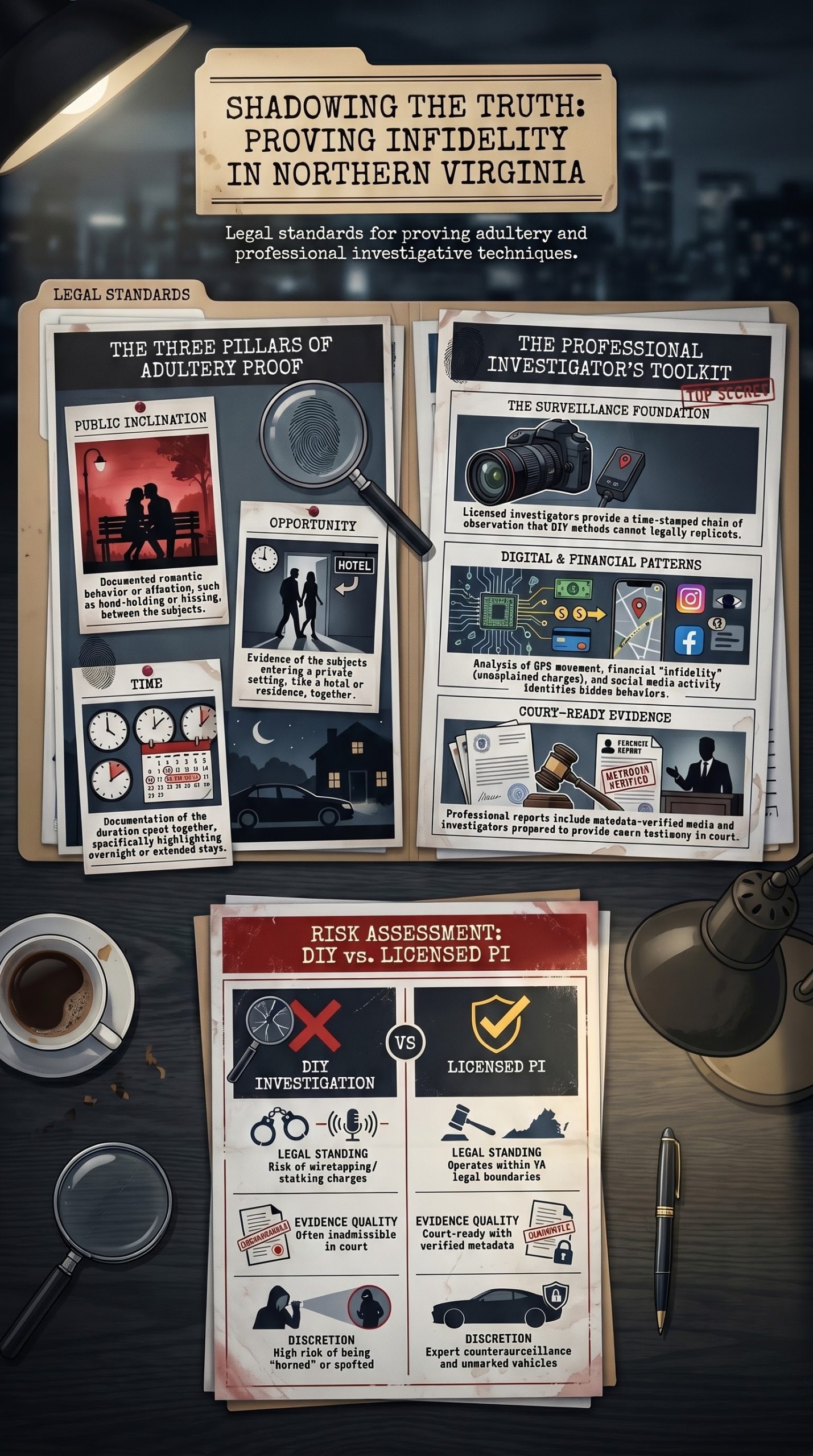 Northern Virginia infidelity investigations, infidelity investigator Fairfax VA, cheating spouse investigator Loudoun VA, adultery proof Virginia, private investigator infidelity Prince William VA,